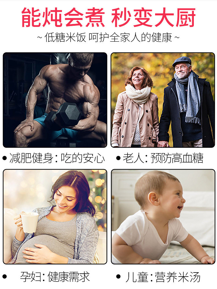 亚摩斯 智能脱糖电饭煲 3L 低糖米饭 图2