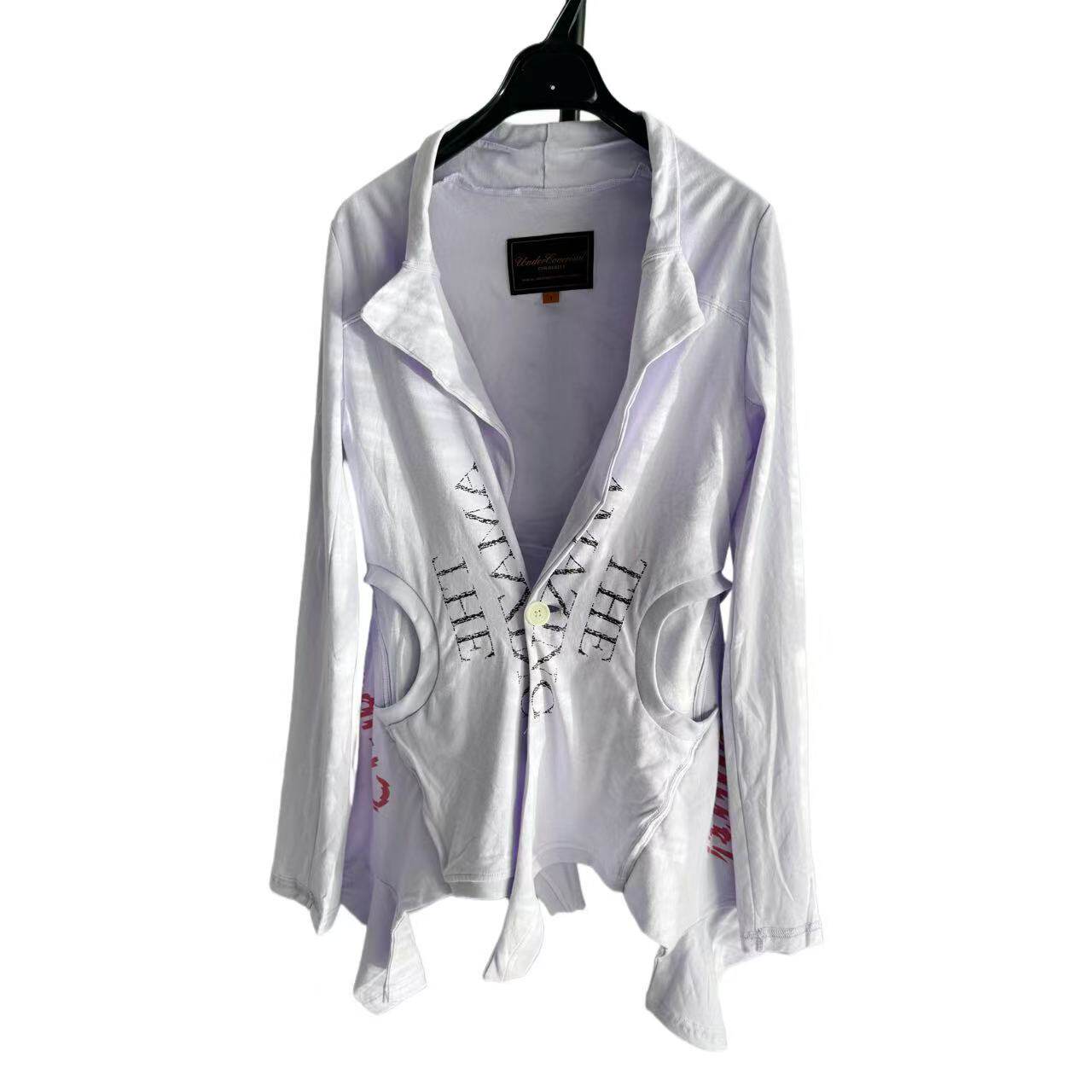 Undercover 06ss t-period deconstructed patchwork windbreaker