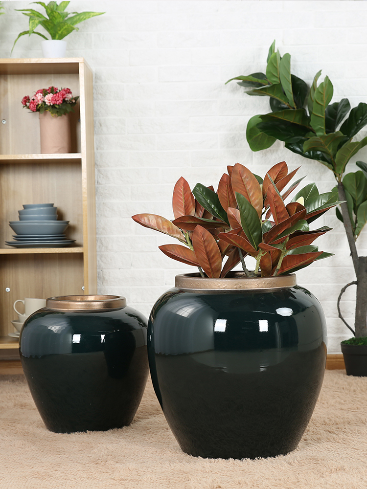 Jingdezhen ceramics European I and contracted POTS dry flower arranging flowers sitting room of large vase lucky bamboo furnishing articles