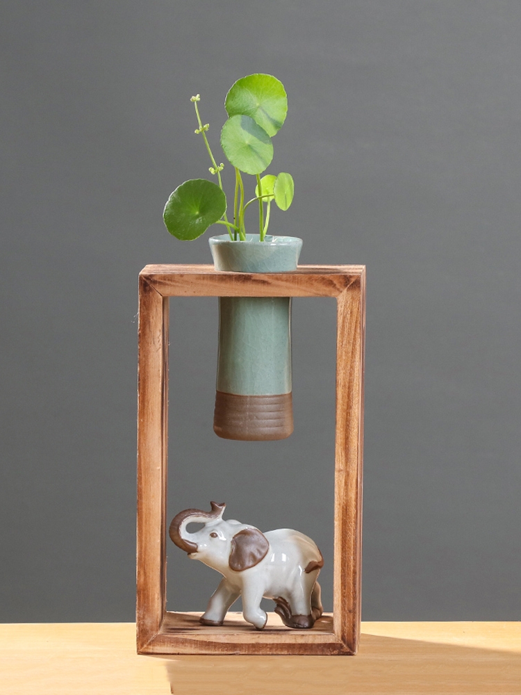 Chinese wind indoor other hydroponics vases, ceramic creative move wall wash water pot flowers small vessels