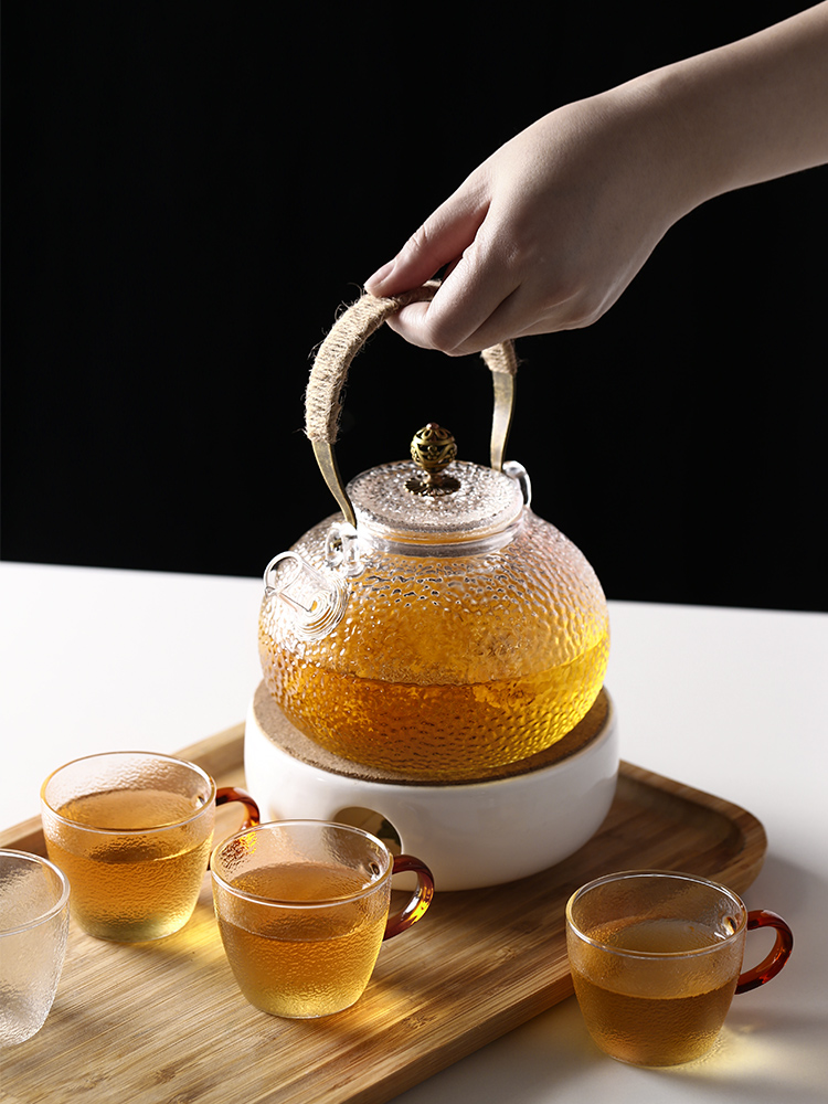 Glass teapot with high temperature resistant girder pot of heated up the spray special small electric TaoLu boiled tea, the teapot