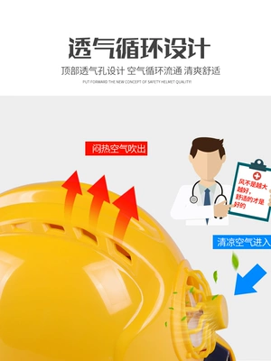 mũ bảo hộ Mũ điều hòa có quạt điện đa năng tiêu chuẩn quốc gia Mũ cứng bảo hộ công trường chống nắng nón bảo hộ 