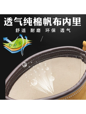 Giày bảo hộ lao động, ủng đi mỏ dầu chống va đập, chống thủng, da thật, đế gân thoáng khí, đế mềm nhẹ, giày bảo hộ lao động chống mài mòn ủng chống trơn trượt 