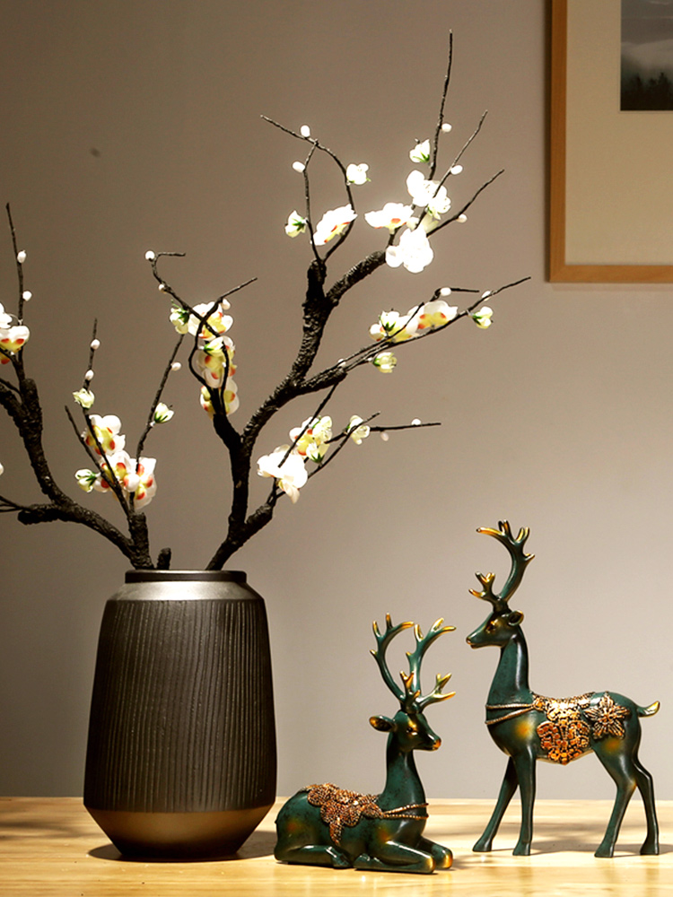 Jingdezhen ceramics vases, I and contracted style of the sitting room porch place to live in the dried flower decorations