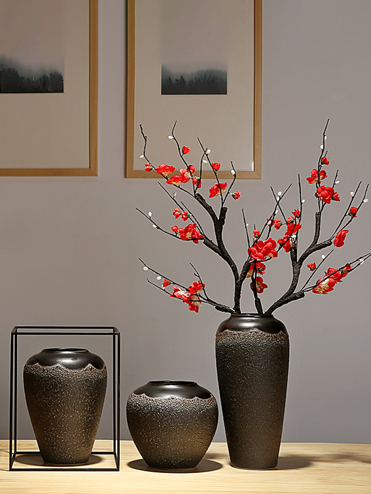 Jingdezhen ceramics vase of new Chinese style is I and contracted sitting room porch decoration furnishing articles dry flower arranging flowers home