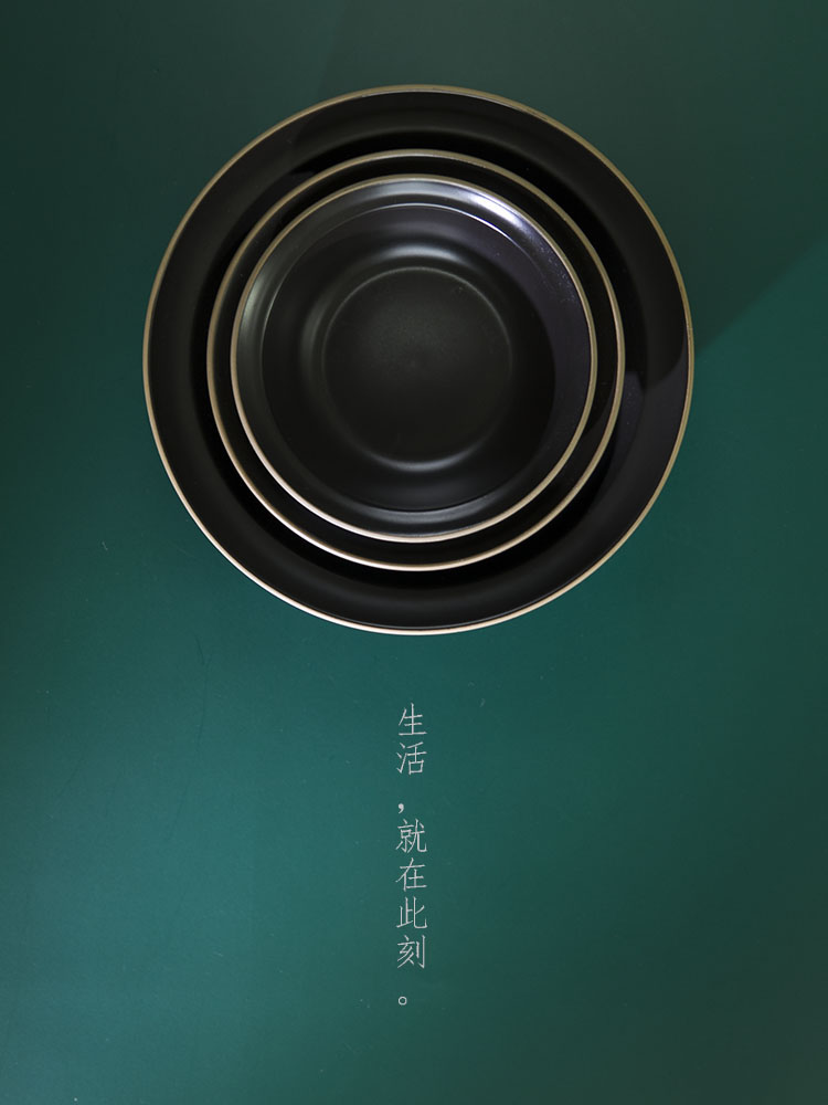 And the four seasons Nordic ceramic dish dish dish bowl salad bowl western food dessert bowl of soup bowl breakfast tray