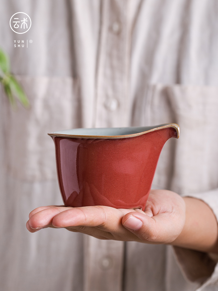 Cloud art fair ji red your up ceramic cups sliced open ice to crack the porcelain tea and a cup of tea sea points kung fu tea set