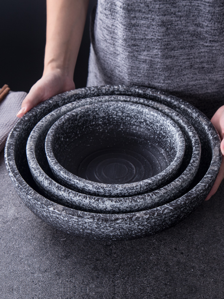 Large ceramic bowl big rainbow such as bowl noodles in soup bowl restaurant ltd. deep bowl dish of boiled fish big ready - to - cook malatang bowl bowl