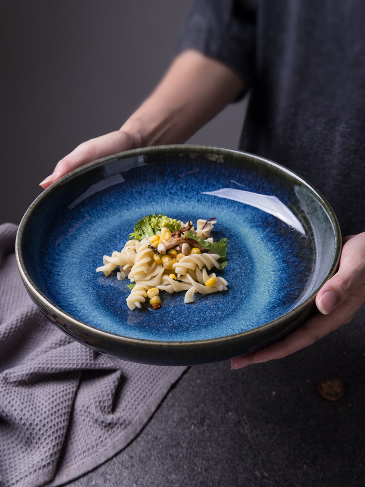 Up with ceramic deep dish soup plate disc western - style food rice dish dish dish plate seafood restaurant with ltd. shallow bowl
