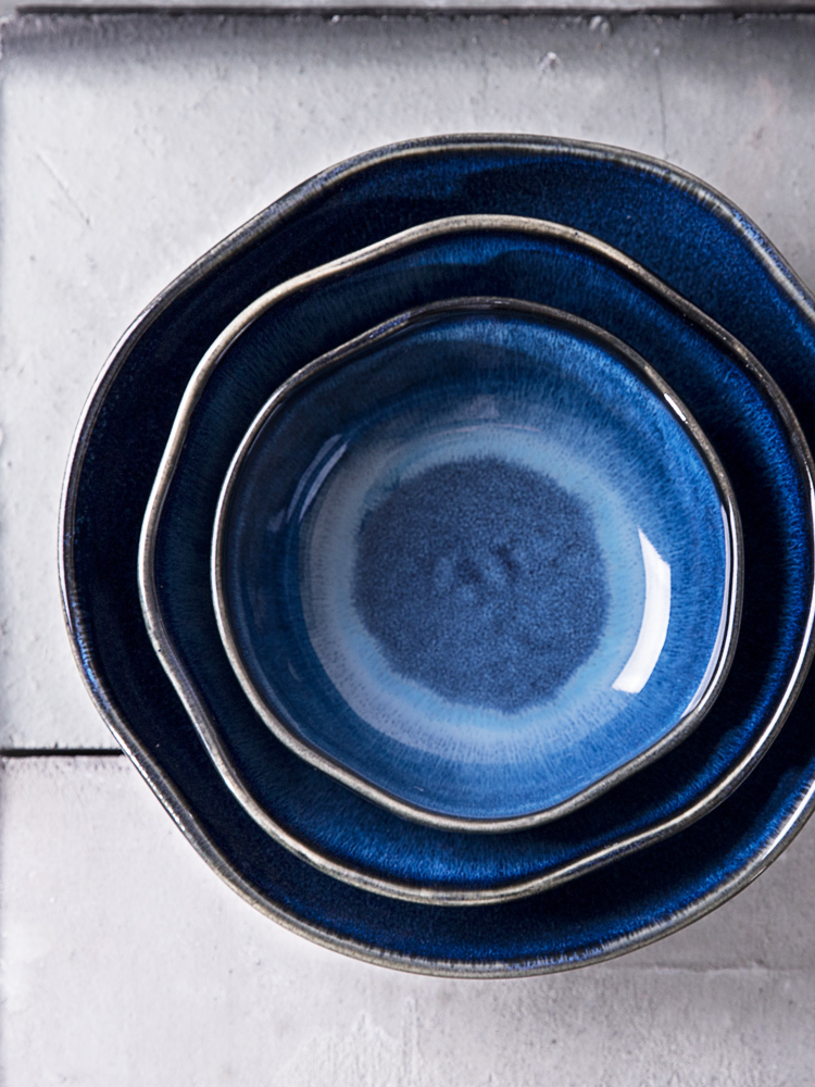 Creative profiled up ceramic bowl bowl of fruit salad bowl dessert bowl bowl of soup bowl rainbow such as bowl bowl of household