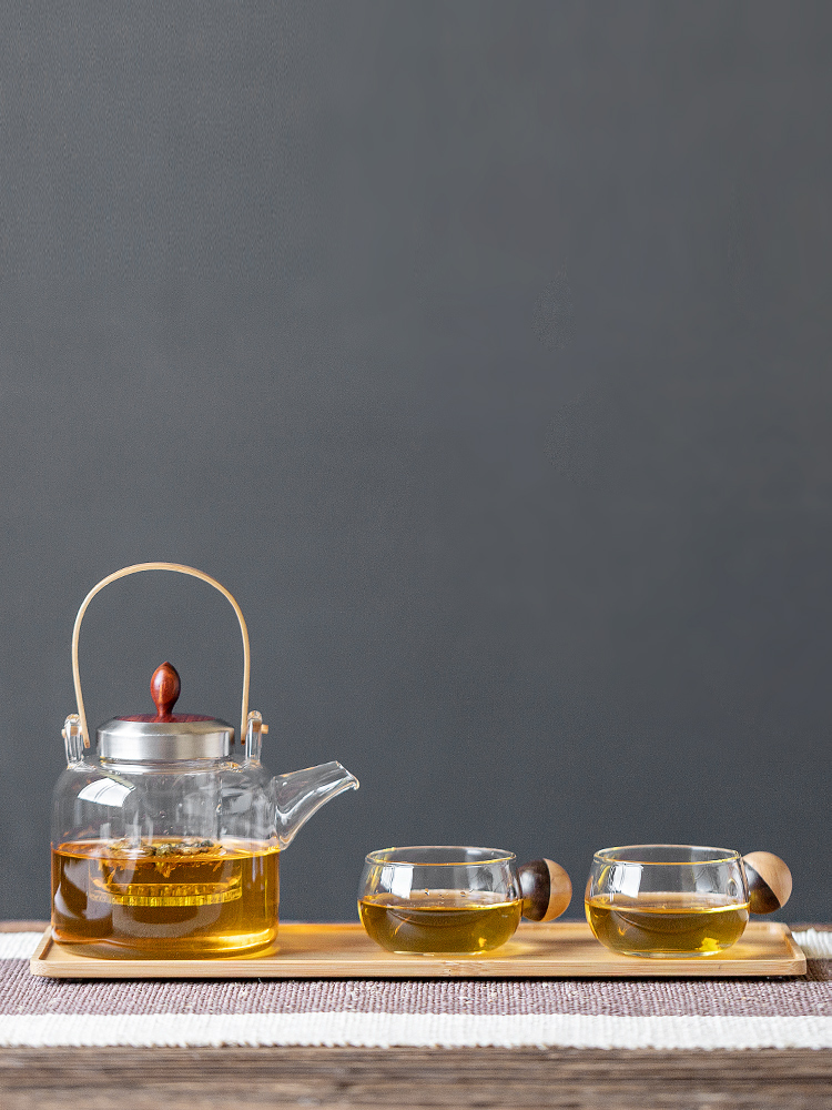Three thousand checking glass cooking kettle electric jug thickening heat pu 'er tea village black tea tea, household flower pot