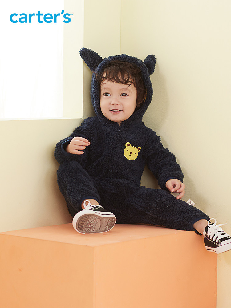 Carter's 卡特 21年秋季款 A类安全等级 摇粒绒 婴童连体衣 聚划算天猫优惠券折后￥69包邮（￥89-20）2色可选