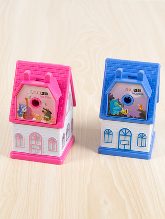 正彩削笔器机铅笔刀卡通多功能手摇车卷笔刀铅