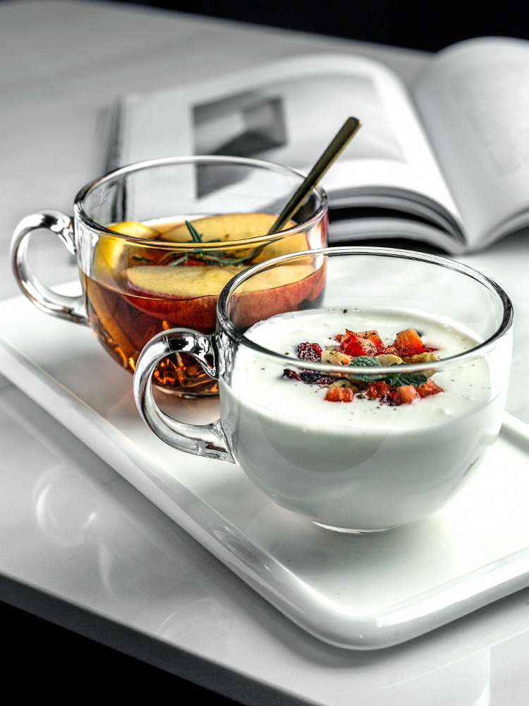 Porcelain color beauty more transparent glass tropical the milk cup large household coffee cup cereal cups of tea cups