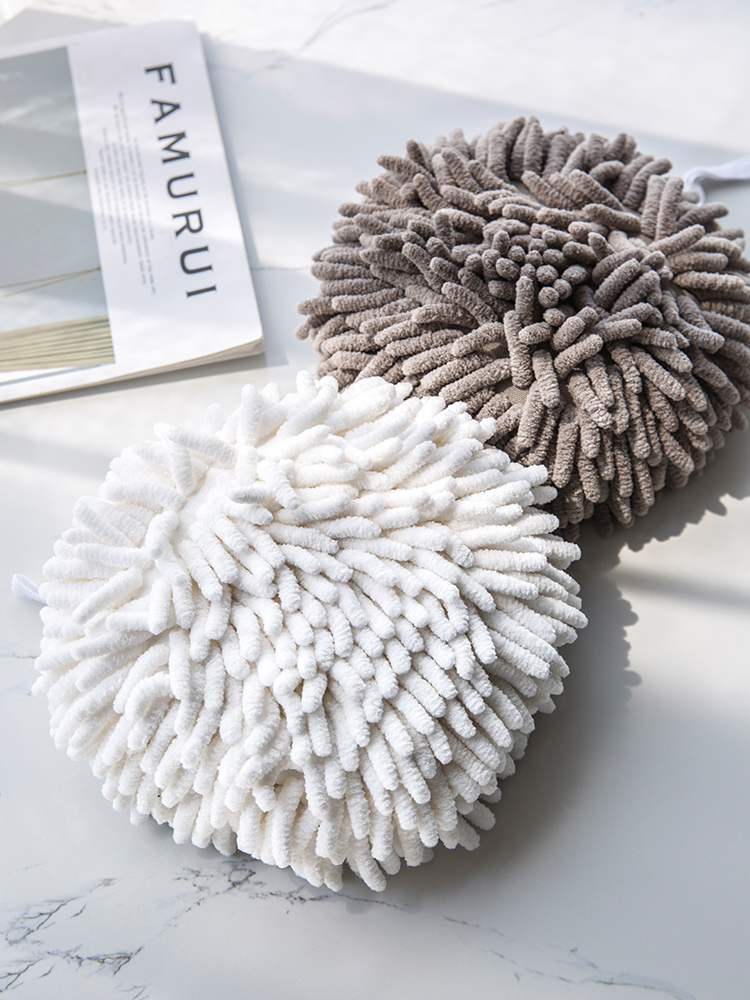 Porcelain color beauty chenille hanging thickening kitchen hand towels toilet quick - drying bibulous wipes home clean table cloth