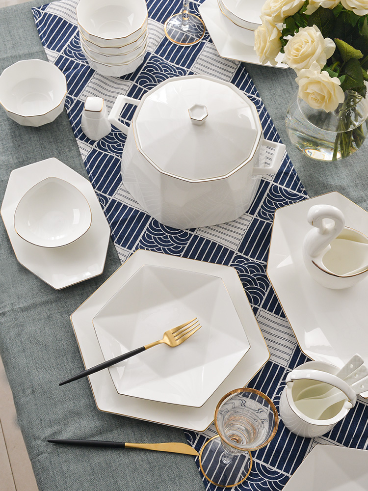 The Original ipads porcelain tableware suit dishes home European dishes dish dish dish home plate creative dish fish dish