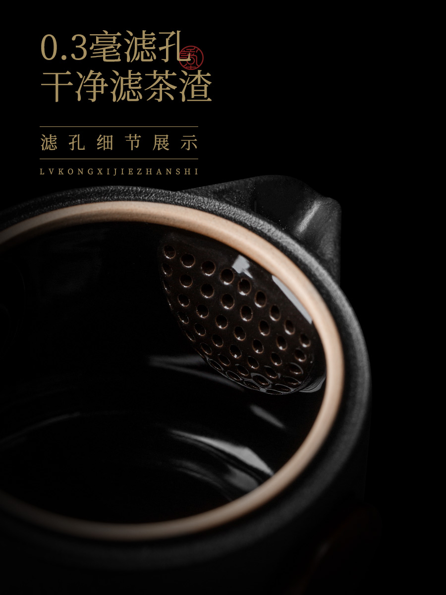 # and Japanese hand grasp pot of ceramic creative household single pot of kung fu tea tea tea to restore ancient ways the teapot