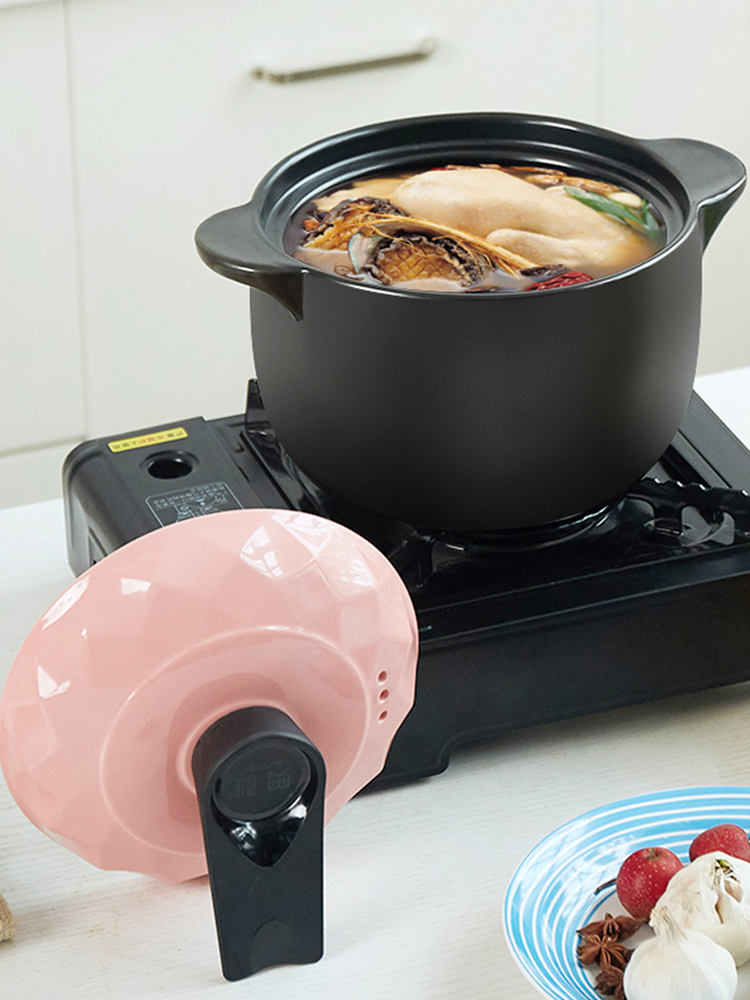 Mystery casserole stew household with handle hot resistant to high temperature in clay pot soup pot small ceramic casserole flame gas soup pot