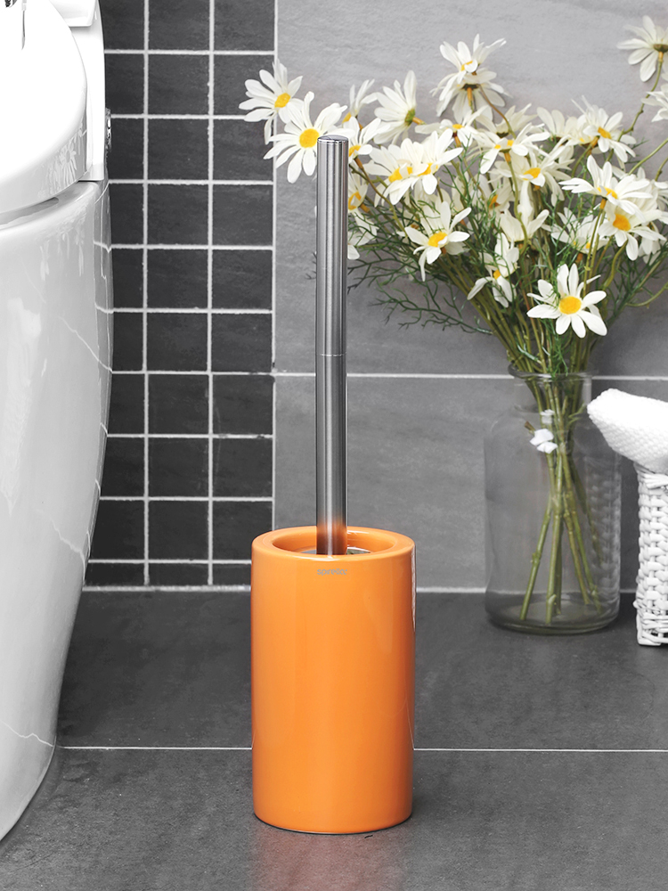 Swiss silk pury Tube ceramic creative no dead Angle, the toilet brush set to wash the toilet clean toilet brush