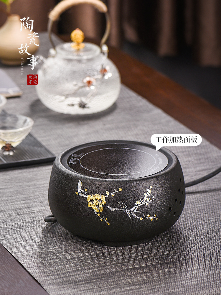 Electric TaoLu boiling tea ware glass teapot household automatic boiling tea stove Japanese kettle black tea tea set