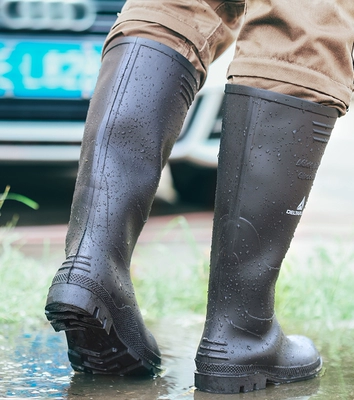 Giày đi mưa Delta công trường dành cho nam giới trưởng thành Giày đi mưa cao cấp chống thấm nước, chống trơn trượt, chống va chạm, ủng nước chống mài mòn, giày nước nữ ủng cao 
