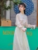 Qingshuixi · Hanchu Luomu thơm hàng đầu Áo sơ mi có cổ của phụ nữ có cổ thêu tay dài hàng đầu - Áo sơ mi