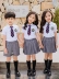 Dịch vụ làm vườn mẫu giáo Trường học hè Học sinh Trường hè Đồng phục Giáo viên Áo sơ mi Đại học Anh Dịch vụ lớp gió Bộ ba mảnh - Đồng phục trường học / tùy chỉnh thực hiện