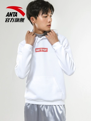 Áo len nam Anta 2019 xuân mới xu hướng thời trang áo thun dày trùm đầu nam 15849704 - Thể thao lông cừu / jumper