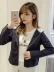 Áo khoác nữ phổ biến áo tang nhỏ hương vị Hồng Kông 2019 mùa xuân mới Hàn Quốc thường phục sinh viên đồng phục bóng chày ngắn hoang dã - Áo khoác ngắn