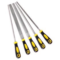 File grinding tool set alloy woodworking tool triangular file with medium teeth and fine mesh small semi-circular fitter file