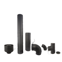 Stainless steel fireplace chimney 150mm exhaust pipe 152 pipe elbow tee rain cap anti-scalding stainless steel flue