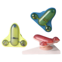 Funny cat toy cat self-pleasure and boredom relief artifact toy rotating disk small plane leaking food ball kitten pet toy