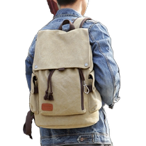 Decathlon Mens Backpack Casual Backpack Canvas Large Capacity Travel Computer Bag College Student Bag Womens Waterproof