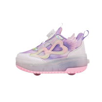 Storm Walking Shoes Girls Spring style 2024 new children Flashing Lights Invisible Wheels Skating Shoes CUHK Kids Girls Sports Skates