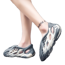 Coconut Crocs Mens Summer Outerwear Hollow Sports Baotou Slippers New Style Non-Slip Breathable Beach Sandals