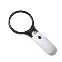 Hot selling magnifying glass HD high power handheld magnifying glass with LED light for children and students to read books for the elderly