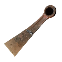 Iron shovel for digging the ground hand-forged car connecting rod hoe for digging bamboo shoots digging medicinal materials loosening soil planing trees hoeing and weeding artifacts