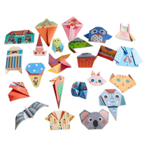 Childrens origami diy creative handmade works make 3D three-dimensional paper kindergarten 3-6 years old fun educational paper-cutting book