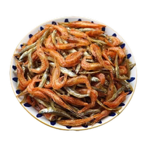 Super cheap) Small fish larvae small fish and shrimps farm-made self-dried white striped fish and shrimps dried goods dried shrimps nutrition and calcium