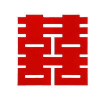 Extra large happy character stickers for wedding special stickers with 囍 characters decoration wedding room layout wedding living room bedroom door wedding double happiness