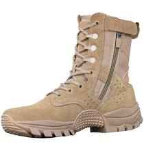 New brown combat training boots Mens ultra light outdoor waterproof training boots Summer high help wear resistant puncture Desert Boots