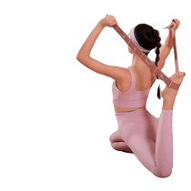Yoga elastic band womens fitness tension band beautiful back stretch band sports resistance band elastic stretch band training multi-section
