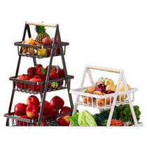Living room coffee table fruit plate snack display storage rack home dining table fruit and vegetable storage rack kitchen multi-layer fruit basket
