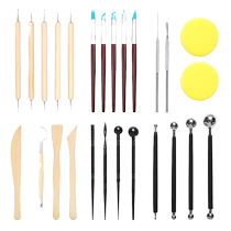 Handmade diy stone plastic clay mold scratch soft tip pen clay sculpture student handmade class scraper bright oil hand-made refrigerator magnet tool