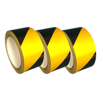 Reflective warning tape workshop marking reflective tape high viscosity waterproof landmark zebra crossing reflective yellow and black tape