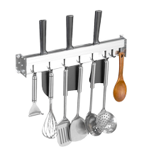 Kitchen space aluminum knife holder household multi-functional knife storage rack kitchen knife rack wall hanging no punching