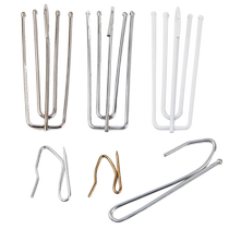 窗帘挂钩钩子辅料配件四爪钩布带布钩不锈钢四叉钩塑料夹环扣S钩
