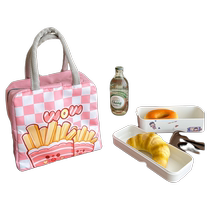 Cartoon lunch box bag insulated lunch bag student lunch box waterproof office worker meal bag thickened aluminum foil bag