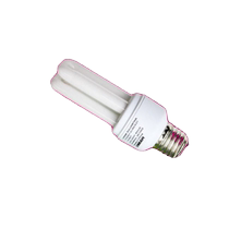Three primary color energy-saving lamp U-shaped energy-saving lamp E27 screw socket 2U 5w 7w 9w 13w high brightness spiral lamp