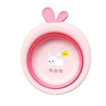 Newborn baby foldable washbasin childrens newborn babys three-piece set of special small basins for washing buttocks and feet.